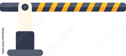 Barrier gate restricting access at parking lot or border