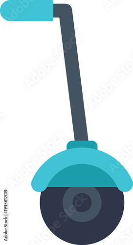 Electric self balancing unicycle with handle, signifying modern urban travel