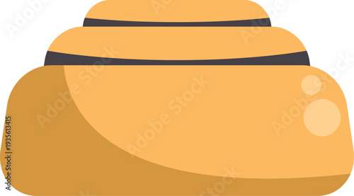 Cinnamon roll pastry with swirled layers and sweet flavor