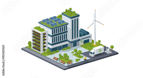 Sustainable Eco Friendly Office Building.