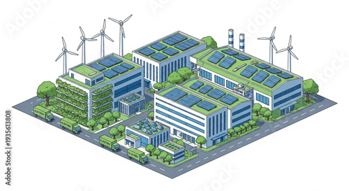 Sustainable Eco Friendly Office Buildings.