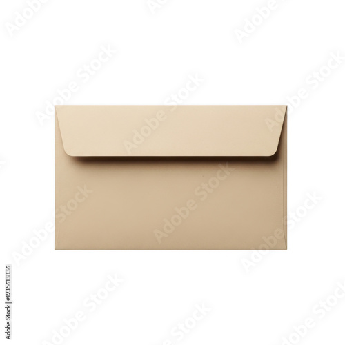 Brown envelope isolated on transparent background