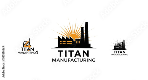 Titan Manufacturing Company Logos and Branding.