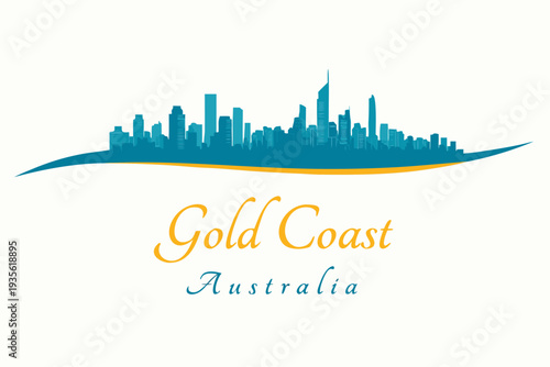 Vibrant Gold Coast cityscape in Australia with modern skyline