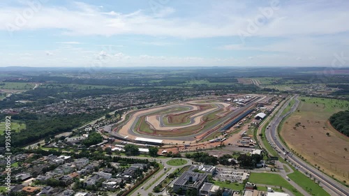 Fantastic aerial view of Goiania's racetrack in March, 2026. Goiania, Goias, Brazil 