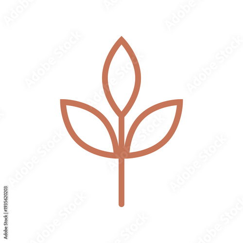 Tree branch icon isolated on white background