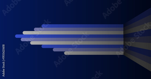 奥行きのあるラインが広がる抽象的な背景素材