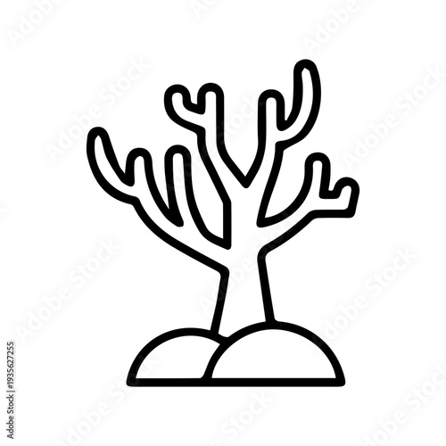 Stylized underwater coral