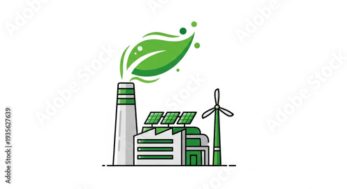 Sustainable Factory with Renewable Energy.
