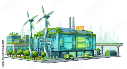 Sustainable Factory with Renewable Energy.