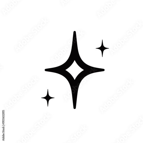 シンプル上品スパークルアイコンシリーズ – 小星アクセントスパークル　キラキラアイコン