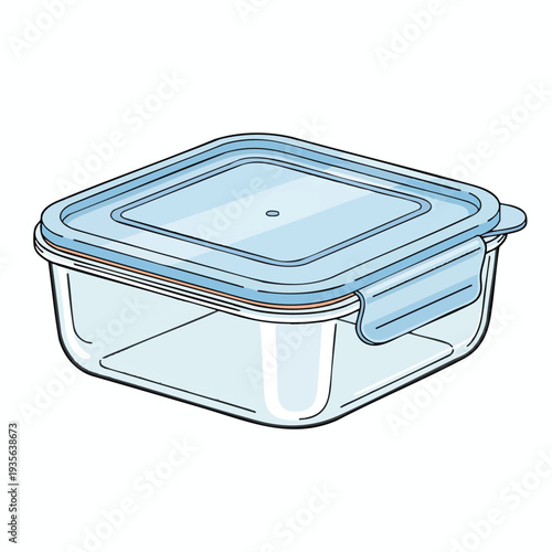 Glass Food Storage Container with Lid for Freshness and Organization
