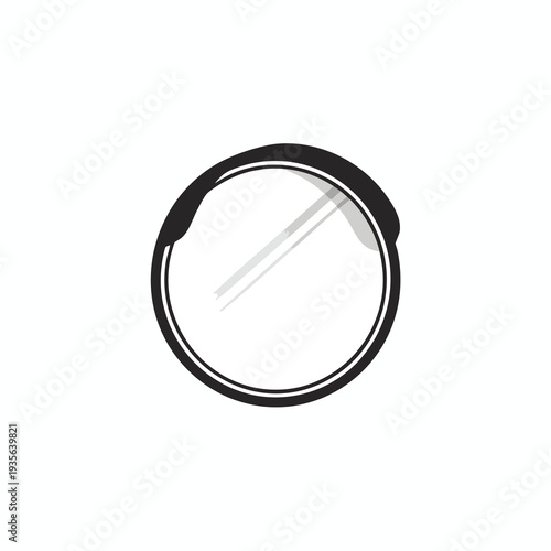 Simple Modern Window with Reflection for Home or Office Design