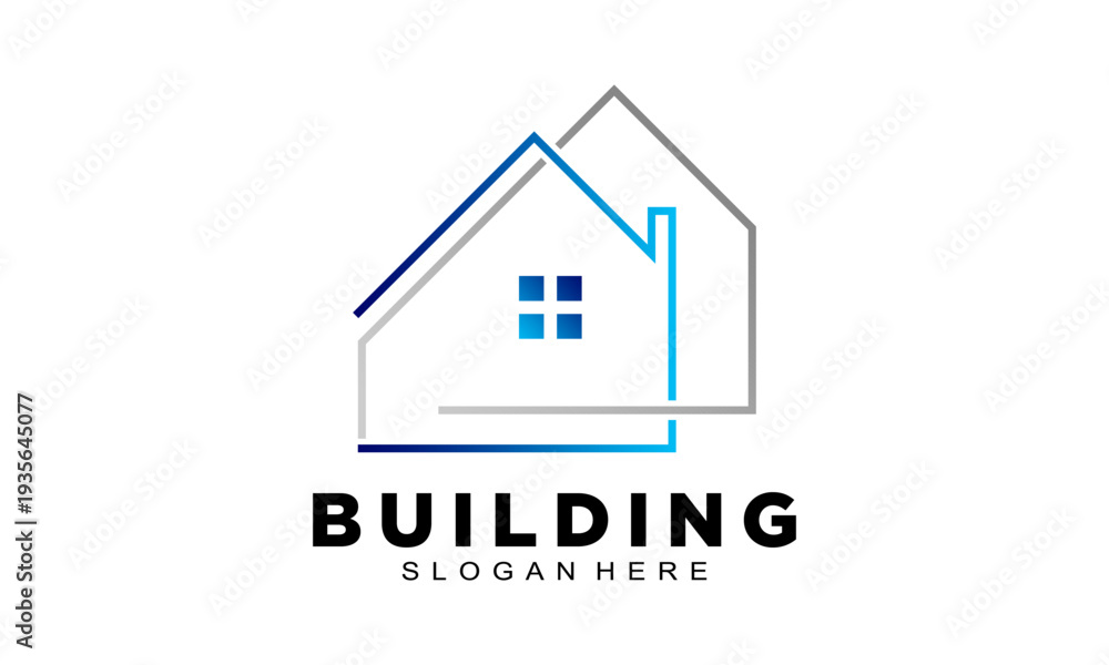 Fototapeta premium Home building symbol design vector