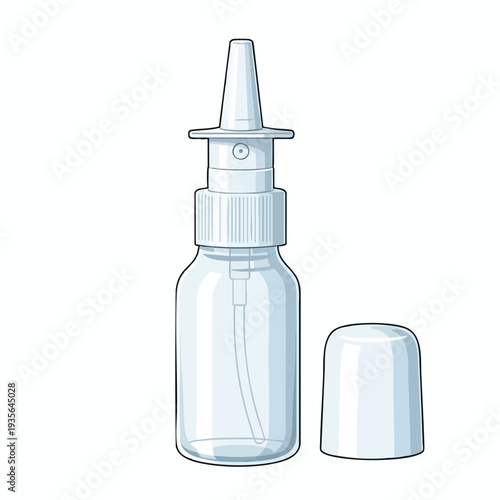Medical Nasal Spray Bottle for Nasal Care and Relief