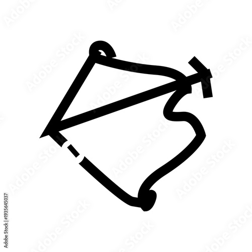 vector illustration of a arrow outline icon