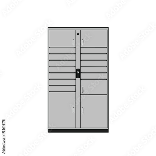 Modern Grey Garage Storage Cabinets for Organized Home or Workshop Spaces