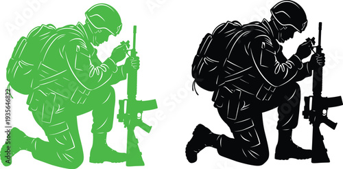 Memorial soldier tribute honoring fallen heroes in military service