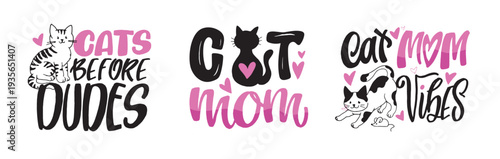 Funny hand drawn doodle lettering quote about  pet lovers. Lettering for t-shirt design, mug print, bag print, clothes fashion. 100% hand drawn vector image.