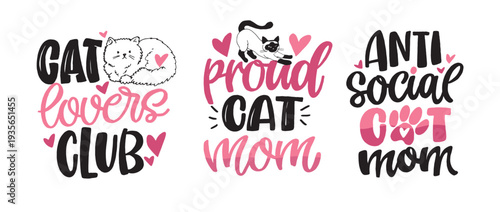 Funny hand drawn doodle lettering quote about  pet lovers. Lettering for t-shirt design, mug print, bag print, clothes fashion. 100% hand drawn vector image.