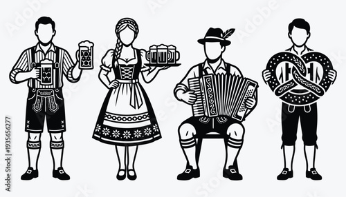 Bavarian Festival Celebration Icons