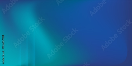Blue-green gradient studio room, abstract background pattern, walls and floor reflect neon lights, dark tones and feel speed of digital technology connected blue-green background. Future technology.