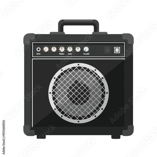 Compact Electric Guitar Amplifier for Music Practice and Performance
