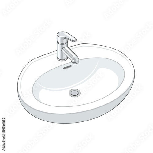 Modern Bathroom Sink with Faucet for Stylish Interior Design