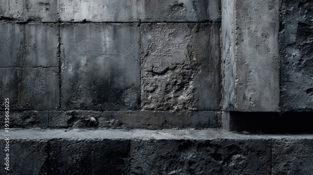 Obraz premium Dark grunge concrete wall texture background
