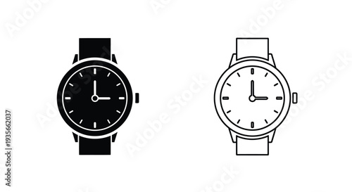 Minimalist smartwatch designs Vector