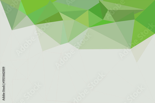 Green Low Poly Geometric Abstract Background
