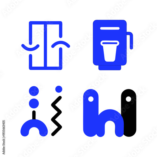 Viewing diverse icons in a grid