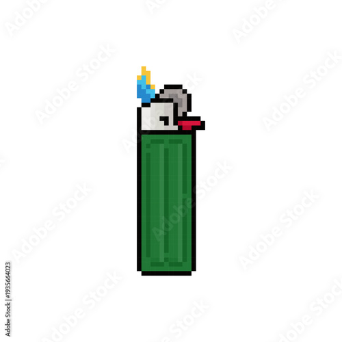 pocket lighter fire pixel art