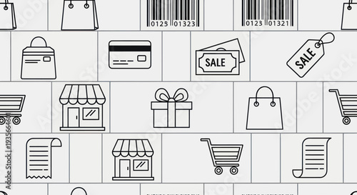 Collection of Shopping Icons and Symbols.