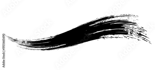 Vector make-up cosmetic mascara brush stroke texture design isolated on white. Realistic mascara smear template. Mascara eyelashes brush stroke makeup. Black hand drawn lash scribble swatch.