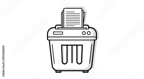 Laser Printer Printing Document Office Equipment.