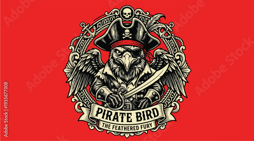 Pirate Bird The Feathered Fury Emblem.