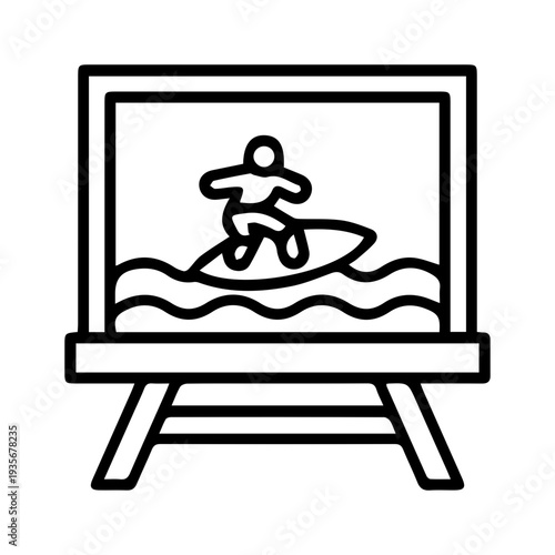 Surfboard Art Display