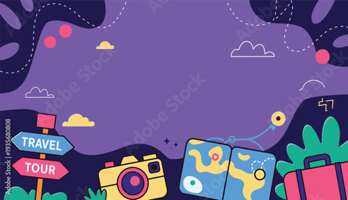 Travel and Tourism Concept Background