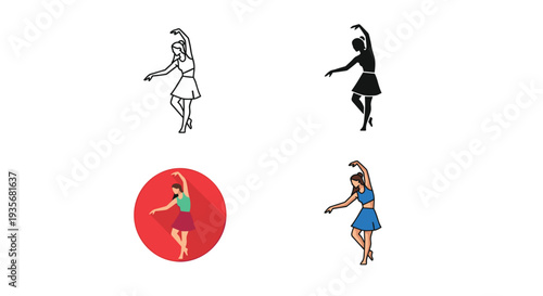 Ballerina Dance Pose Performance Art