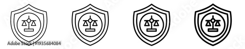 Integrity Shield  Icon Set Different Style Collection

