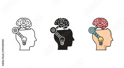 Brain Idea Lightbulb Innovation Concept