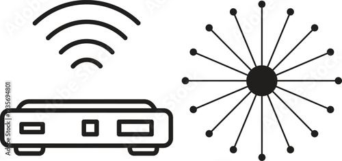 Wi fi network connection diagram