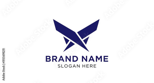 Modern Minimalist Logo Design Template with Abstract Elements.