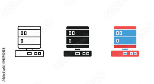Water Cooler Icons Business Asset