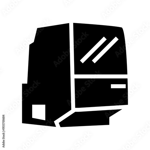 vector illustration of an retro pc monitor