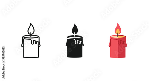 Candle Flame Icon Commercial Lighting