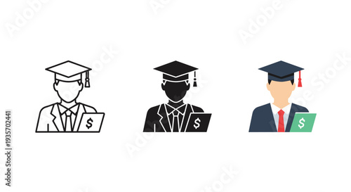 Graduate Finance Success Concept