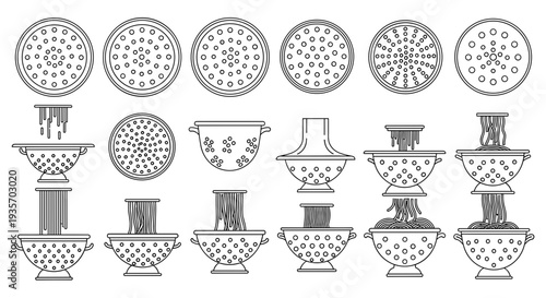 A detailed diagram showing the steps of steaming and stacking bowls on a transparent background