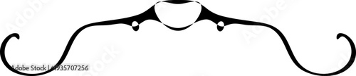 Vector decorative scroll ornament element